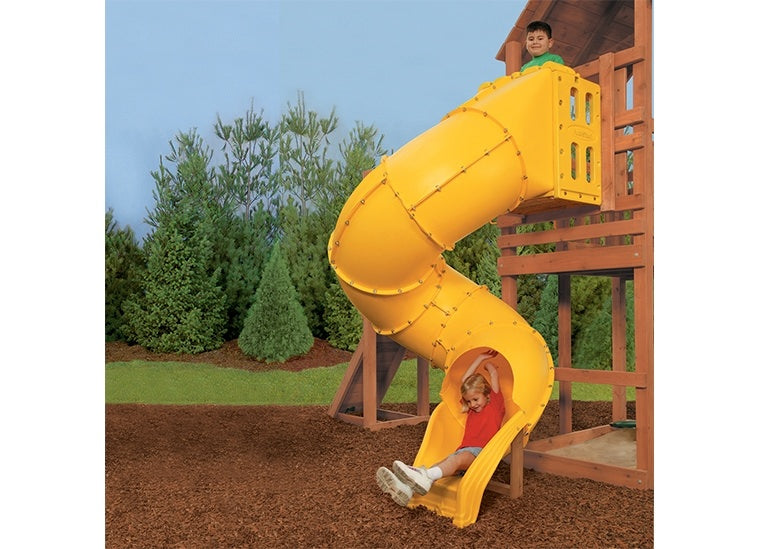 tall playground slide