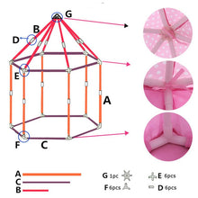 Princess Castle Cute Playhouse Children Kids Play Tent