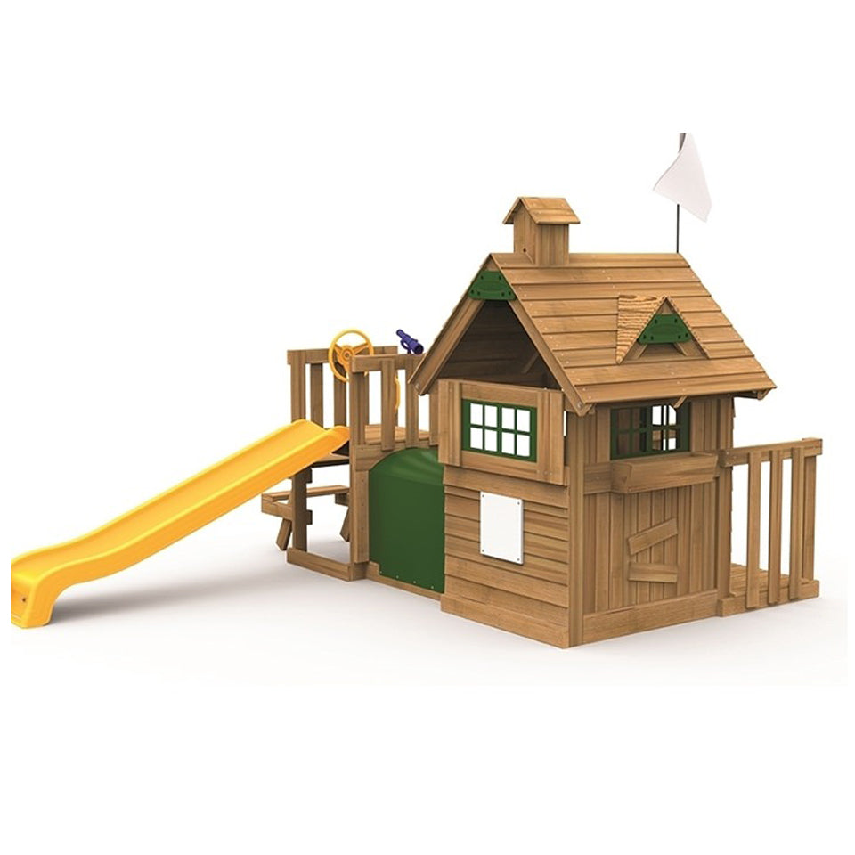 PLAY HOUSE W/ TODDLER TUNNEL & SLIDE