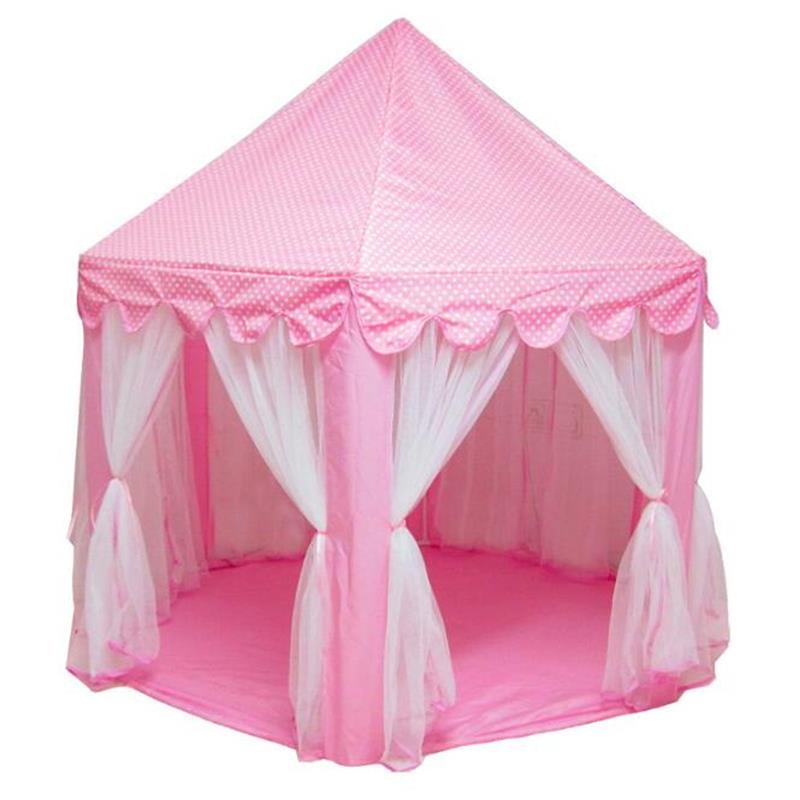 Portable Princess Castle Play Tent With Led Light
