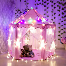 Portable Princess Castle Play Tent With Led Light
